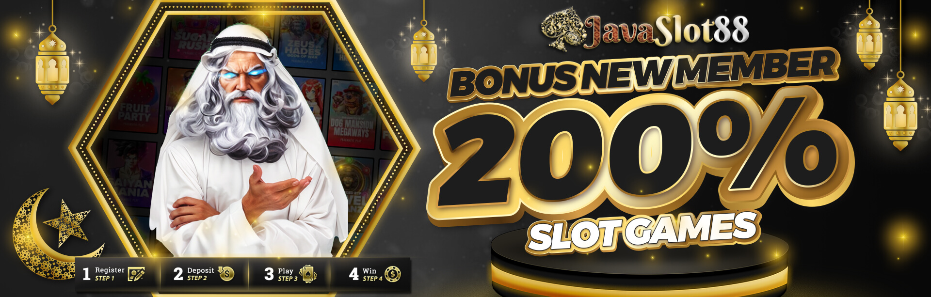 BONUS NEW MEMBER SLOT GAMES  200% 