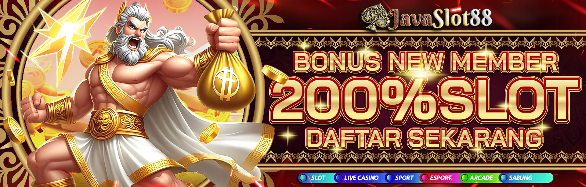 BONUS NEW MEMBER SLOT GAMES  200% 