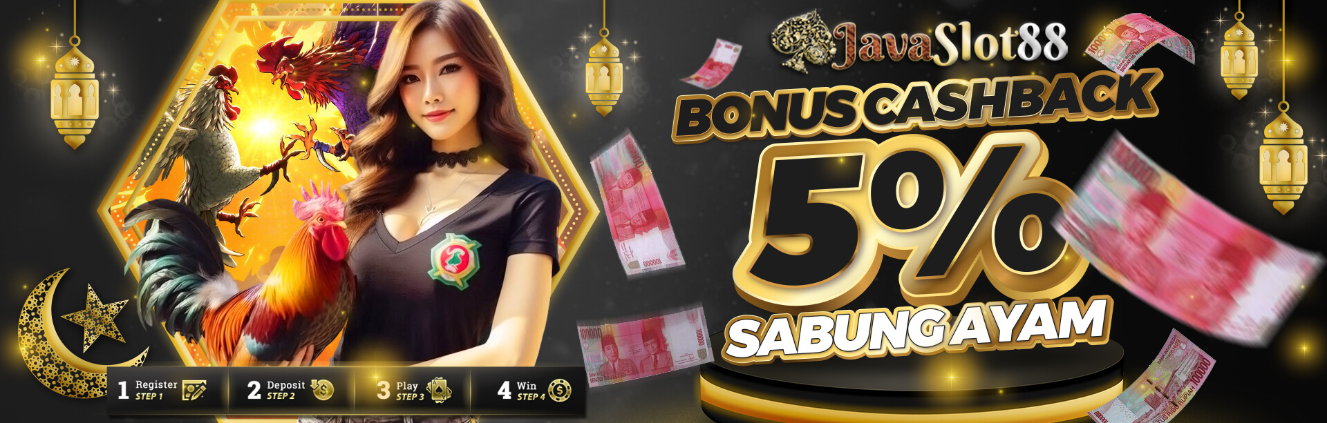 BONUS  5% CASHBACK SABUNG AYAM